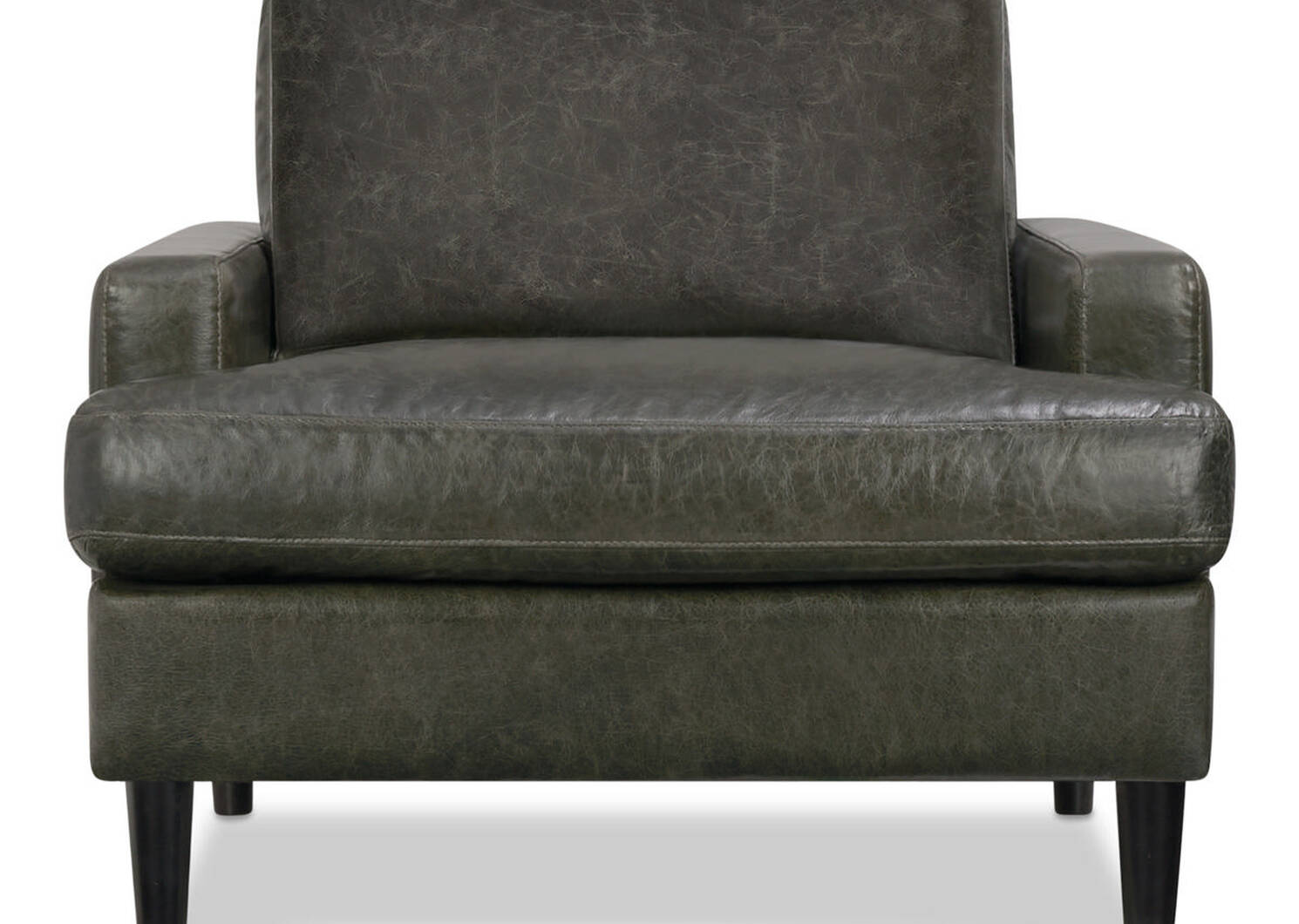 Fauteuil en cuir Savoy -Jasper graphite