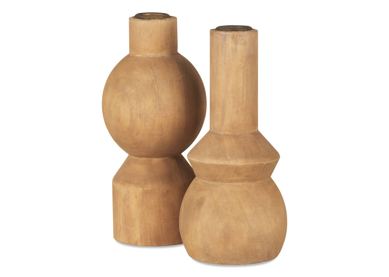 Ezio Candle Holder Wide Natural