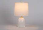 Petite lampe de table Chance blanche