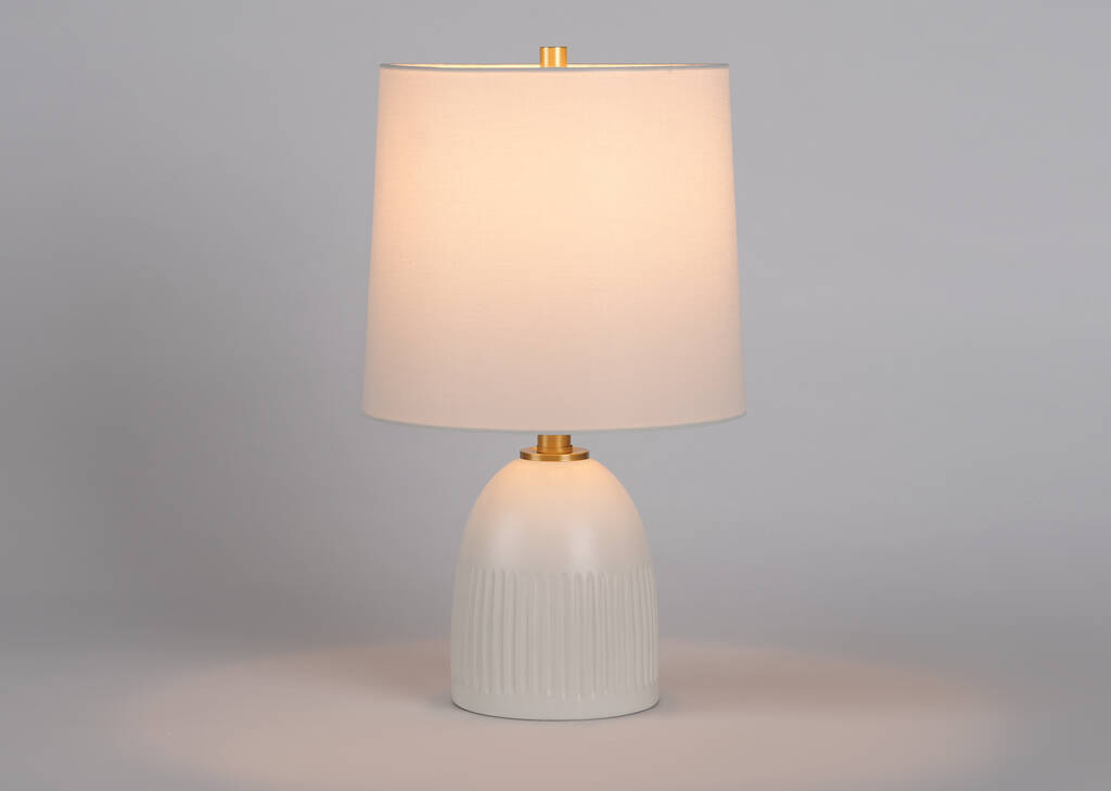 Petite lampe de table Chance blanche