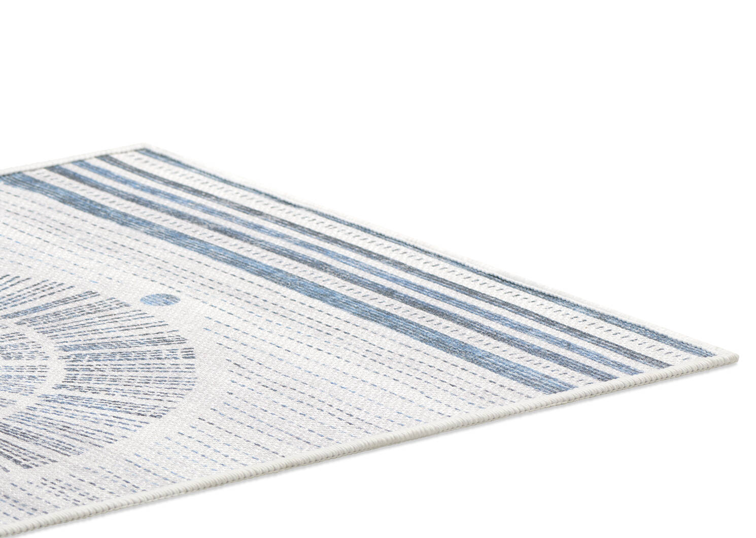 Soleil Outdoor Rugs - Blue/Grey