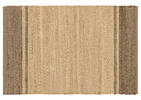 Connery Cotton Accent Rugs - Natural/Black