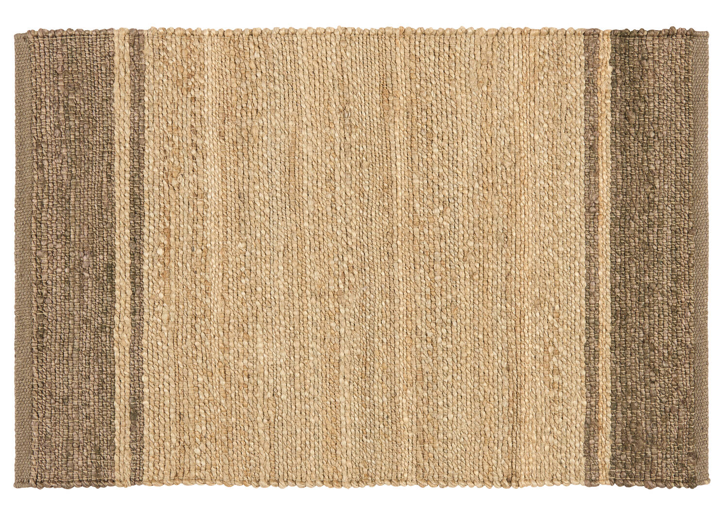 Connery Cotton Accent Rugs - Natural/Black