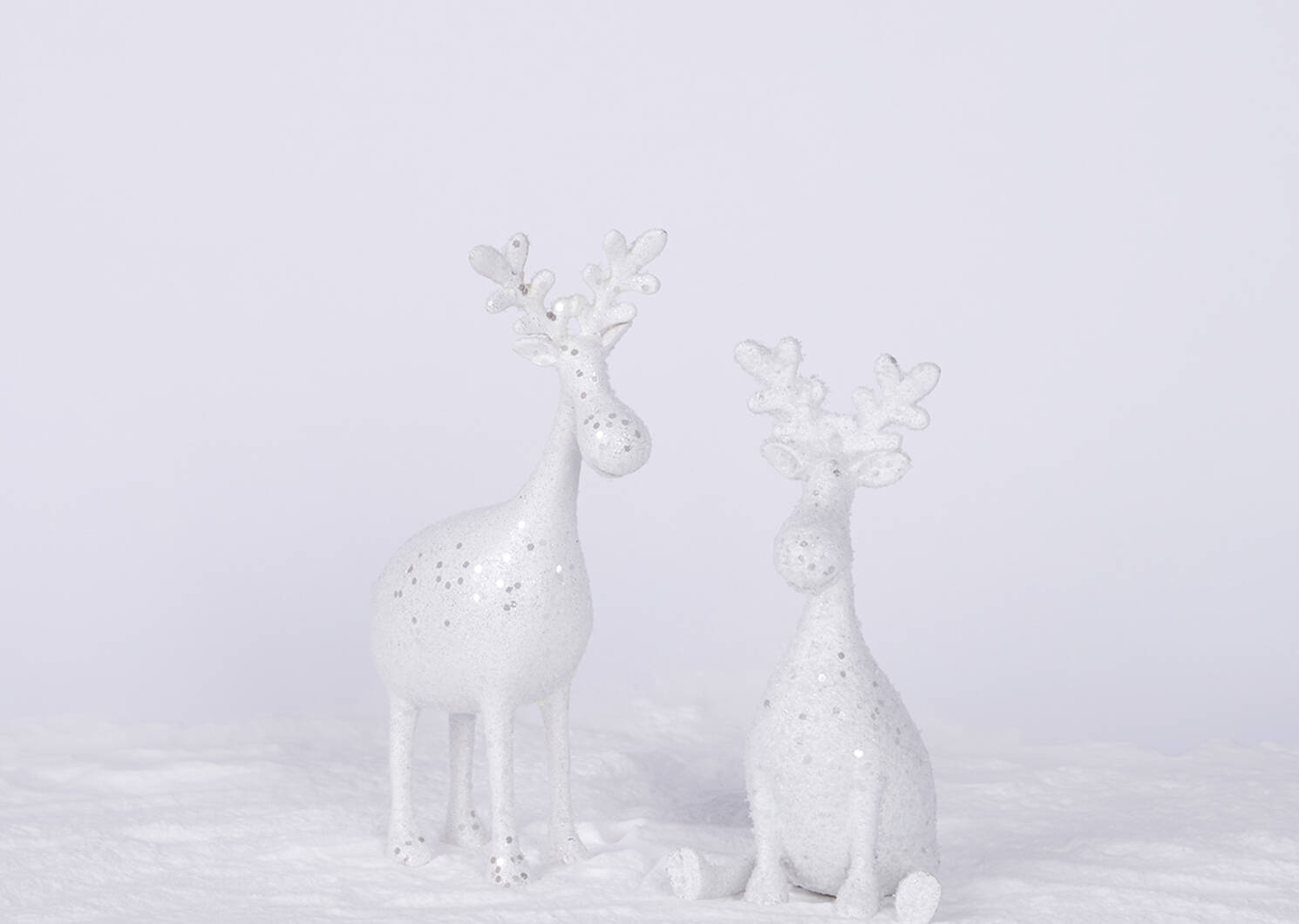 Dalya Deer Décor -White