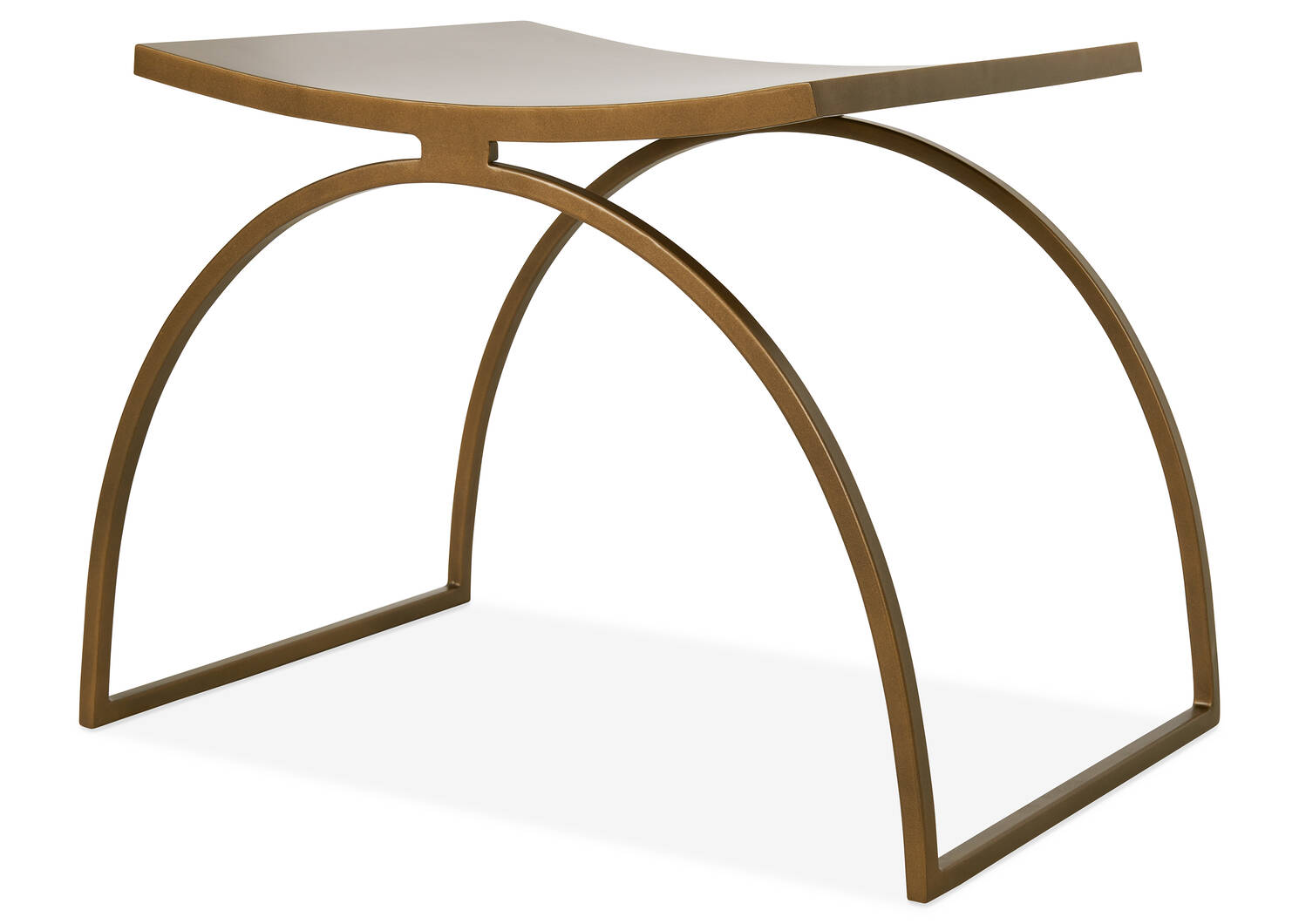 Tabouret en métal Aly Velji -laiton ant.
