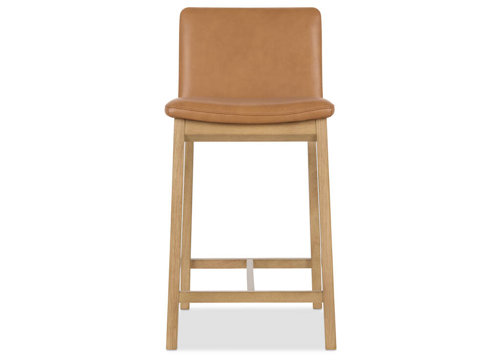 Ciera Leather Counter Stool -Olson Camel