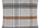 Iain Plaid Toss 20x20 Grey/Caramel