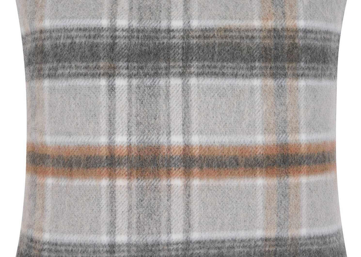 Iain Plaid Toss 20x20 Grey/Caramel