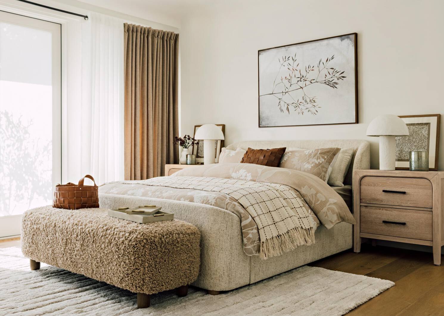 Gabi Bed -Pascal Cream, QUEEN
