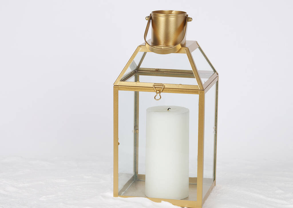 Monserrat Lantern Large Gold