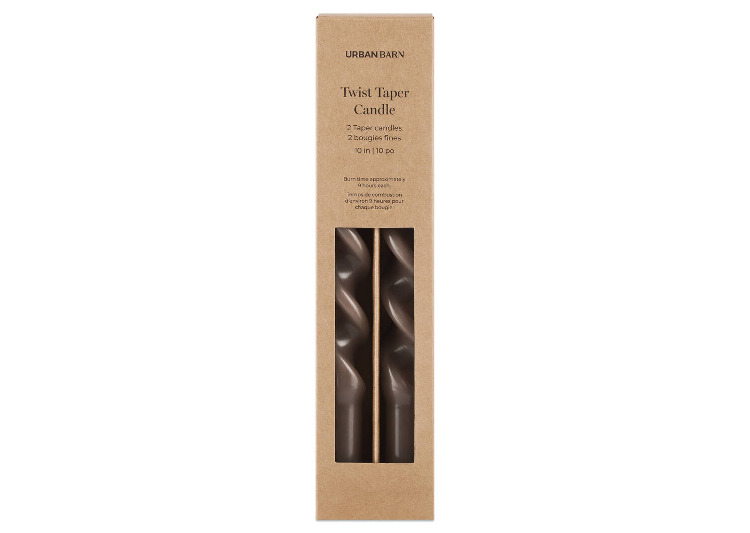 Twist Taper Candle Set Mushroom