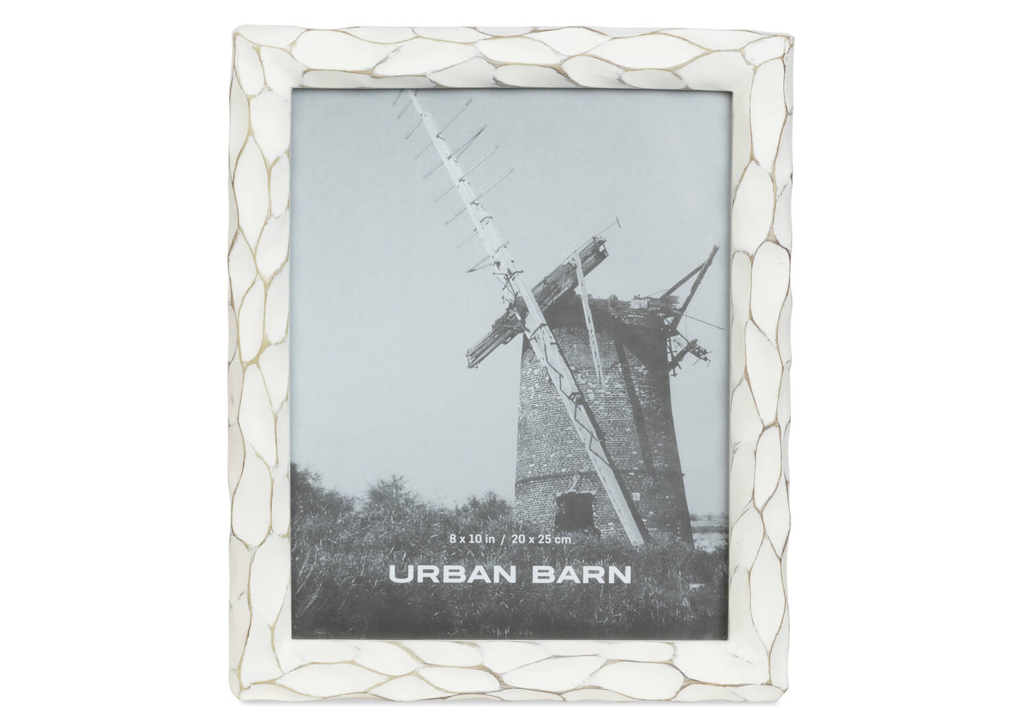 Cadre Kempton 8x10 blanc antique