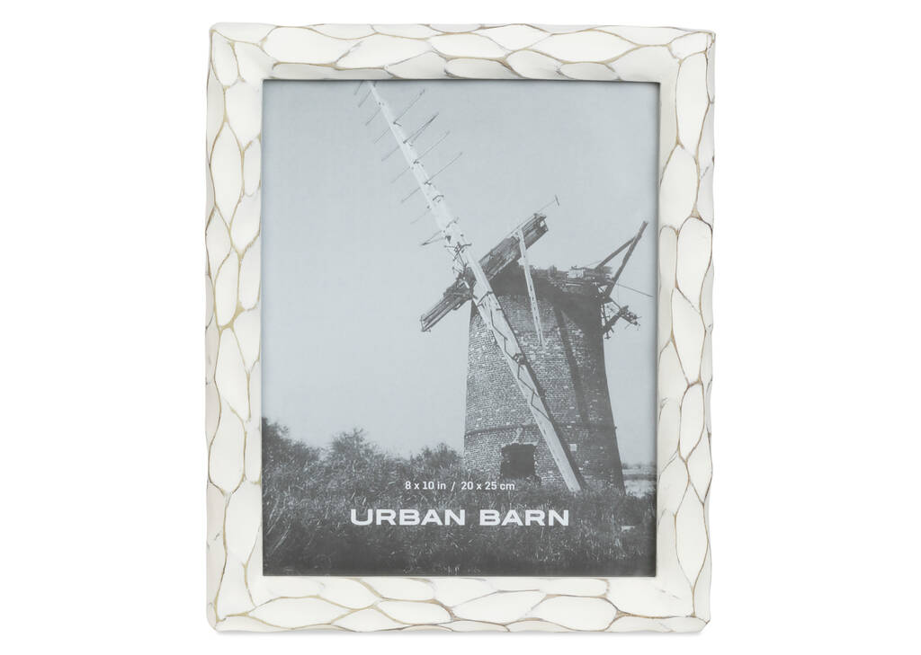 Cadre Kempton 8x10 blanc antique