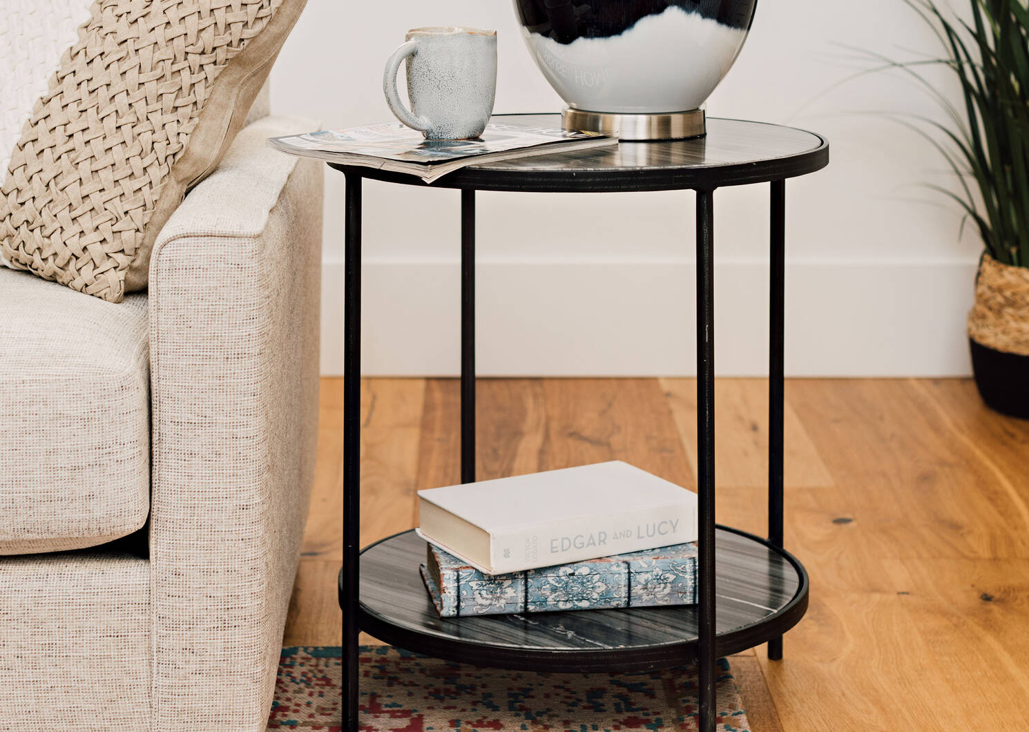 Chaplin Side Table -Leigh Marble