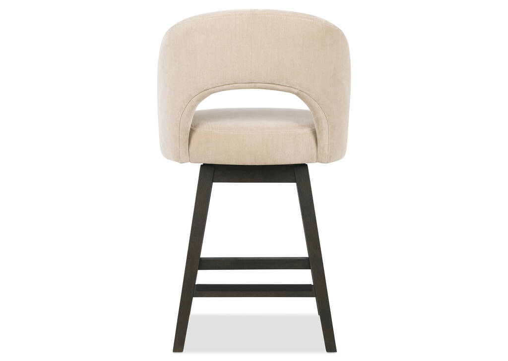 Rielle Swivel Counter Stool -Cai Latte