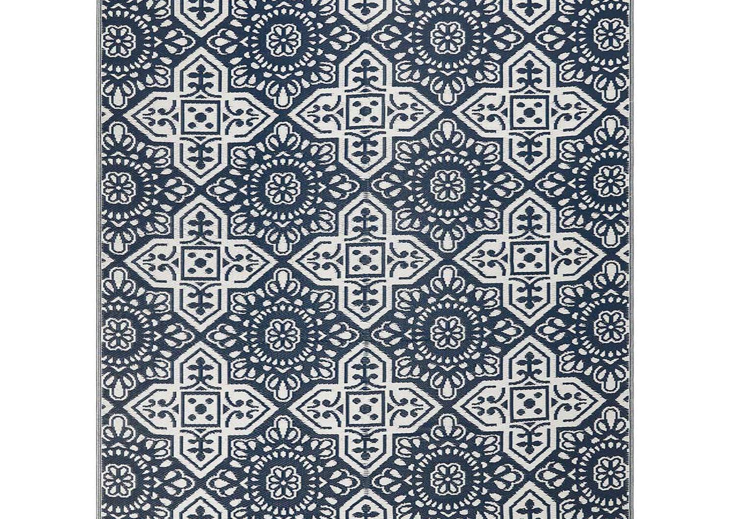 Bali Outdoor Rug 96x120 Tile Atlantic