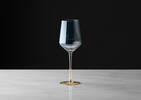 Abie Wine Glass Amber/Grey