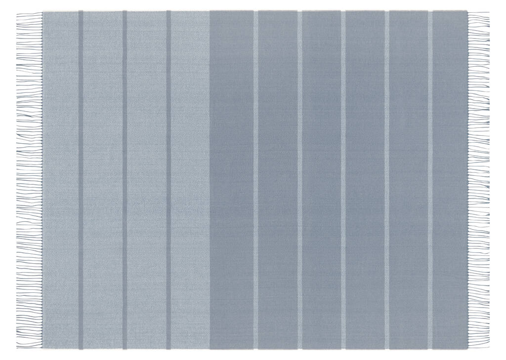 Reggie Striped Throw Sea Blue/Lt. Blue