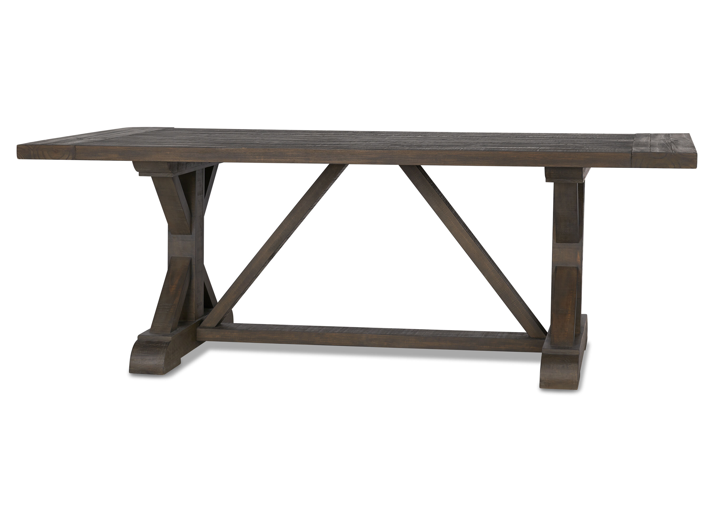 fairmont steel rectangular dining table