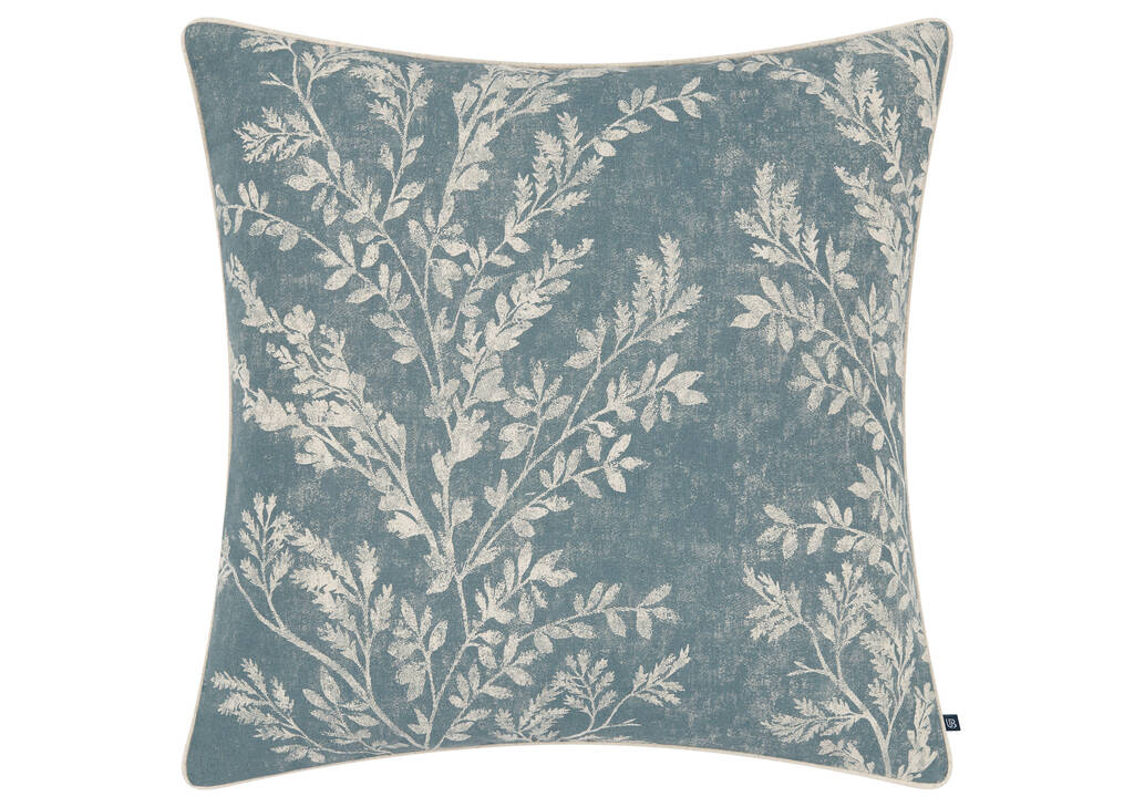 Coussin en coton Lydia 20x20 étang/sable