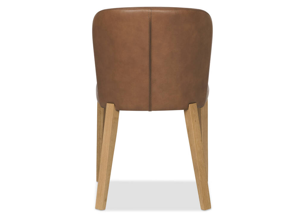 Chaise en cuir Eldridge -Leo moka