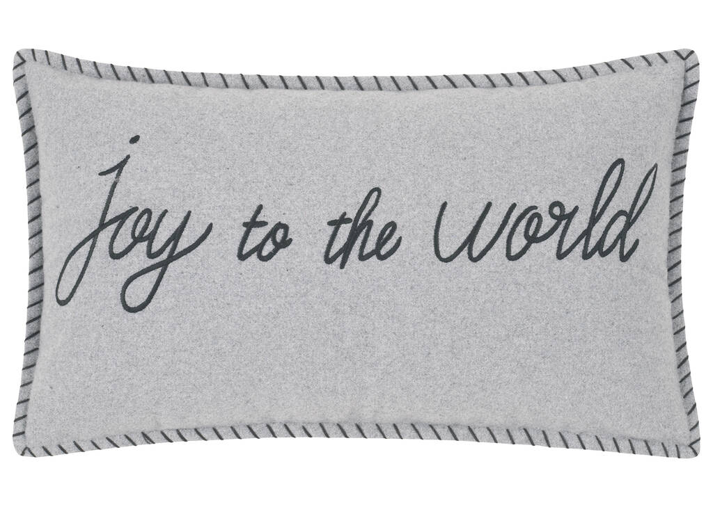 Joy Pillow 14x24 Light Grey