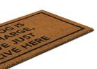 Dog in Charge Doormat Natural