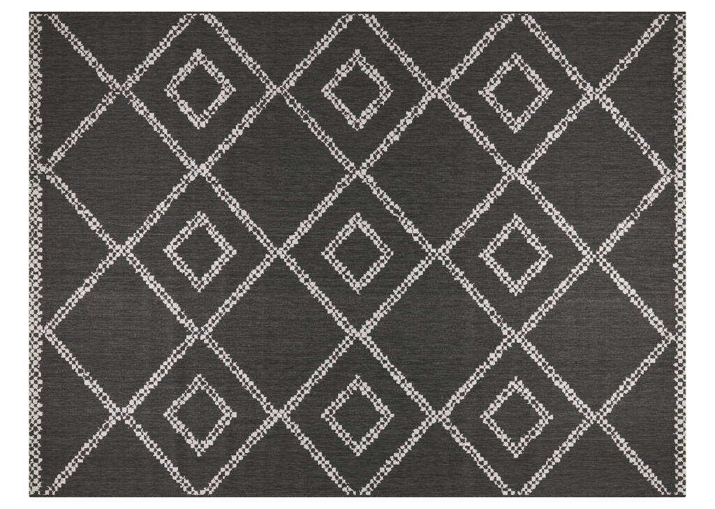 Tapis ext. Loreto 94x126 noir/blanc