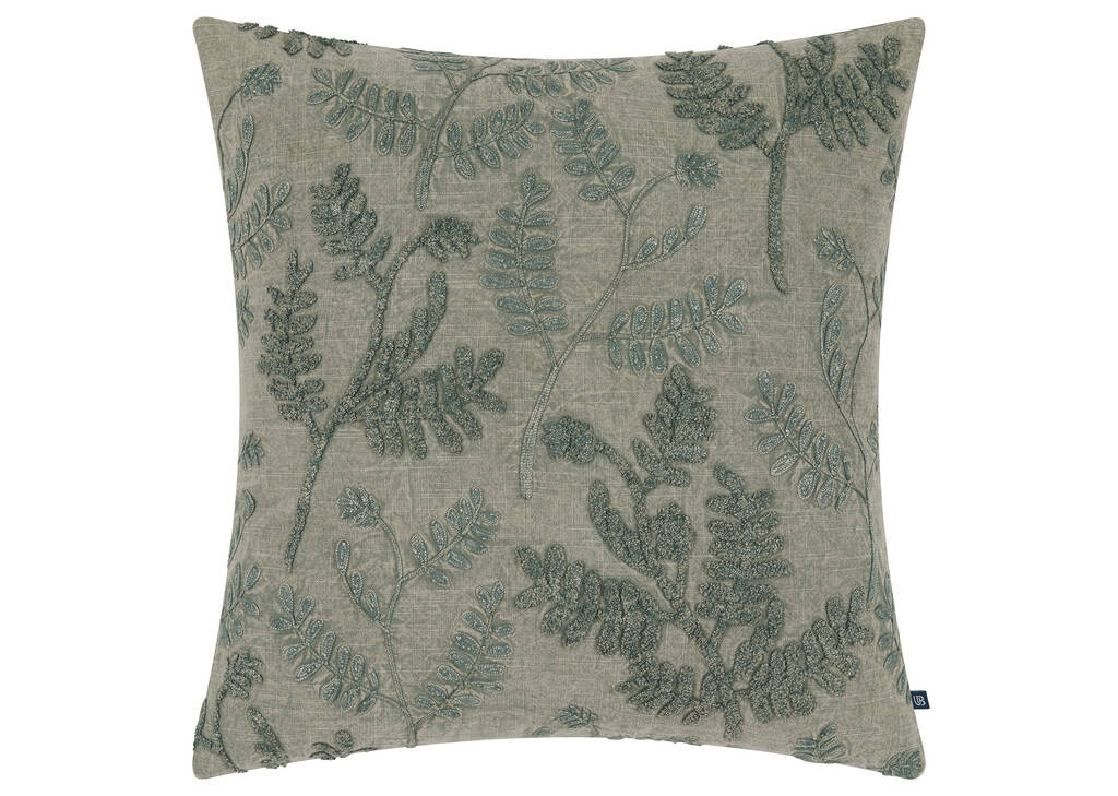 Coussin en coton Gemma 20x20 vert