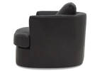 Beverly Leather Swivel Chair -Andre Grey