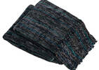 Portia Chenille Throw Black/Midnight