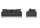 Nixon Sofa -Giovanna Pewter