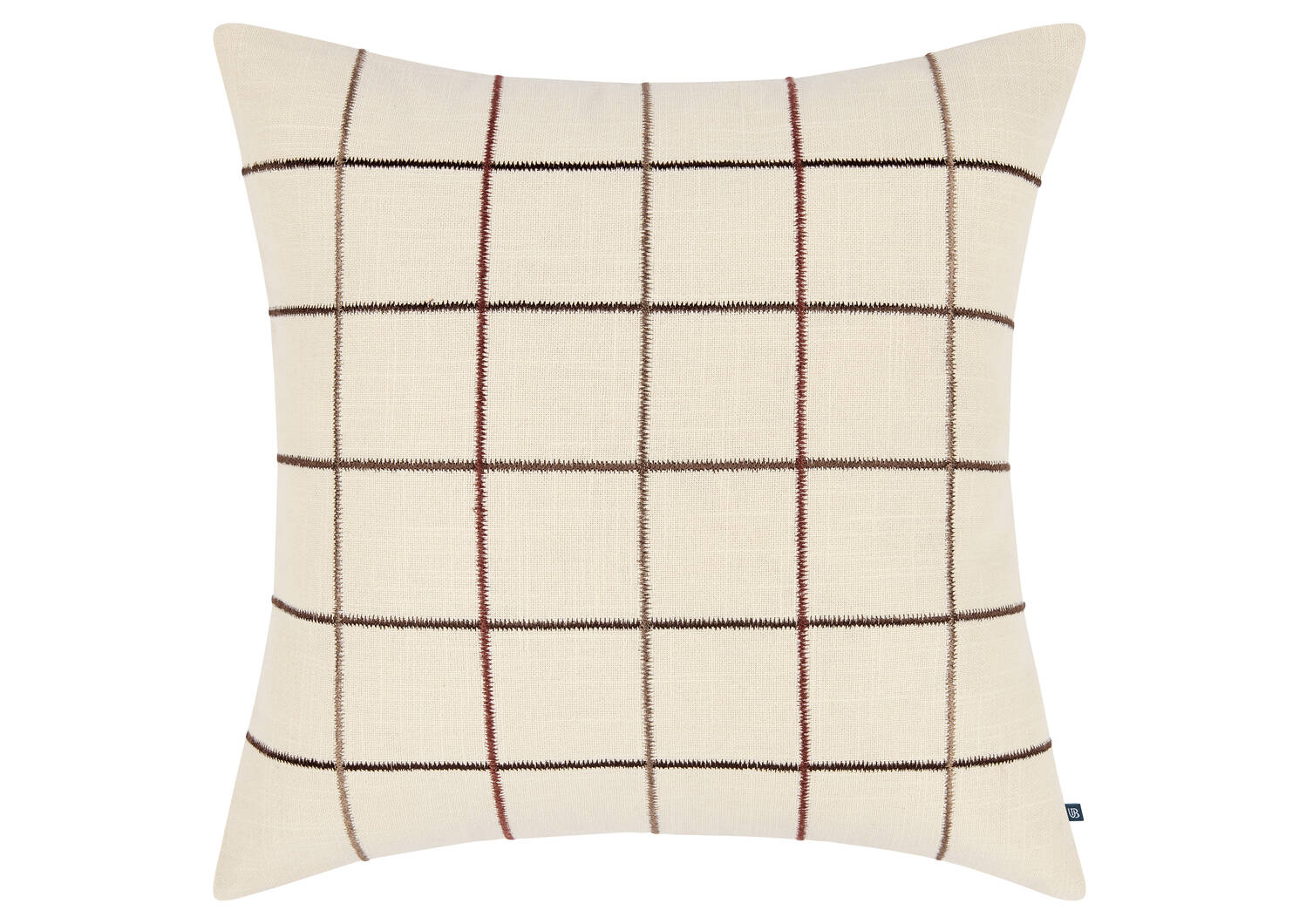 Eyre Cotton Plaid Pillow 20x20 Iv/Multi