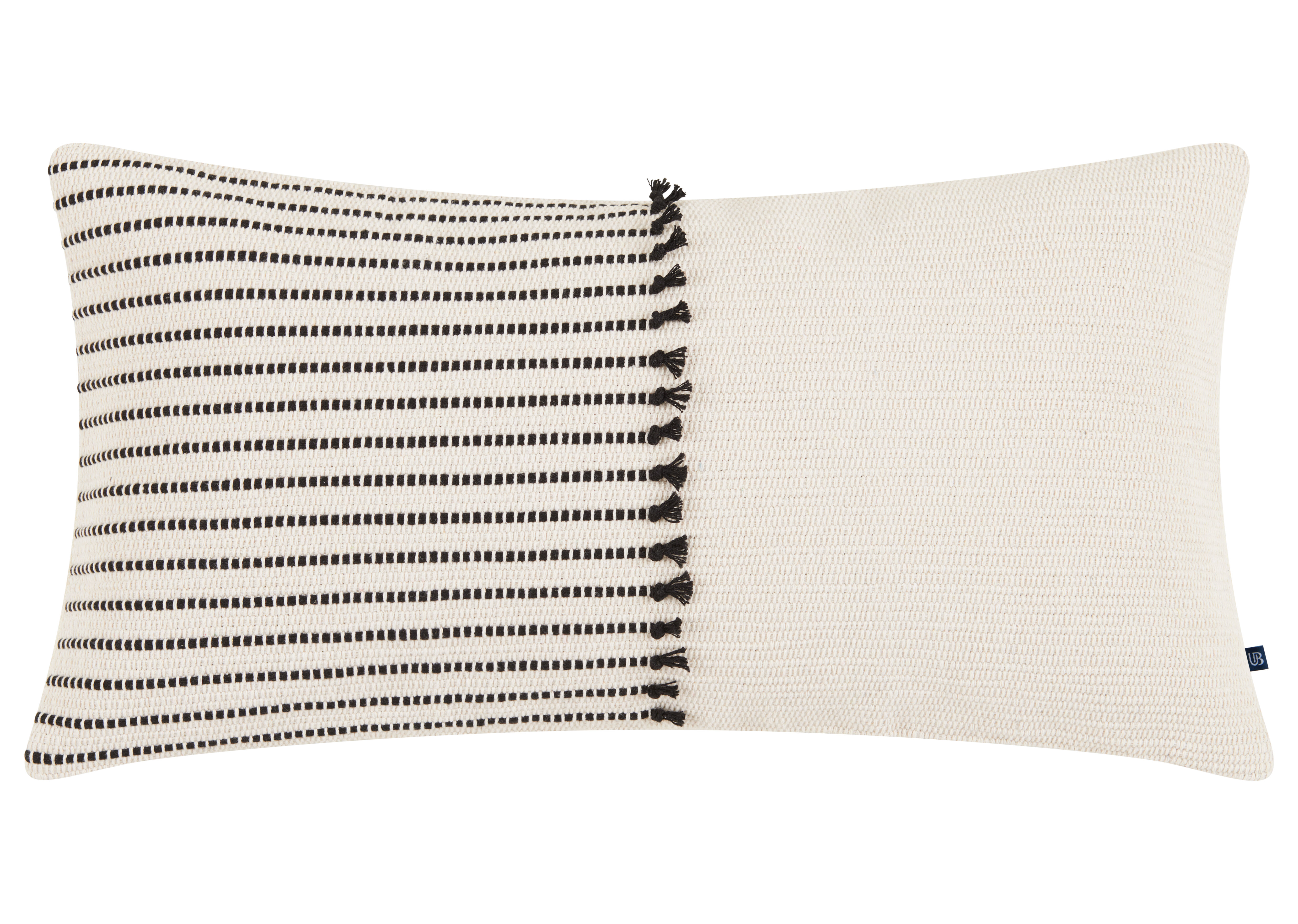 Veneta Pillow 12x22 Natural Black Urban Barn
