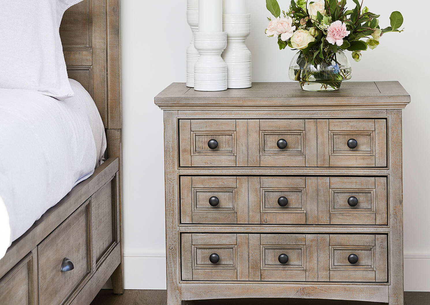 Parker Nightstand -Heron Sand