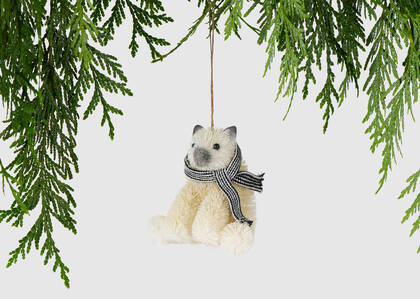 Kandi Polar Bear Ornament