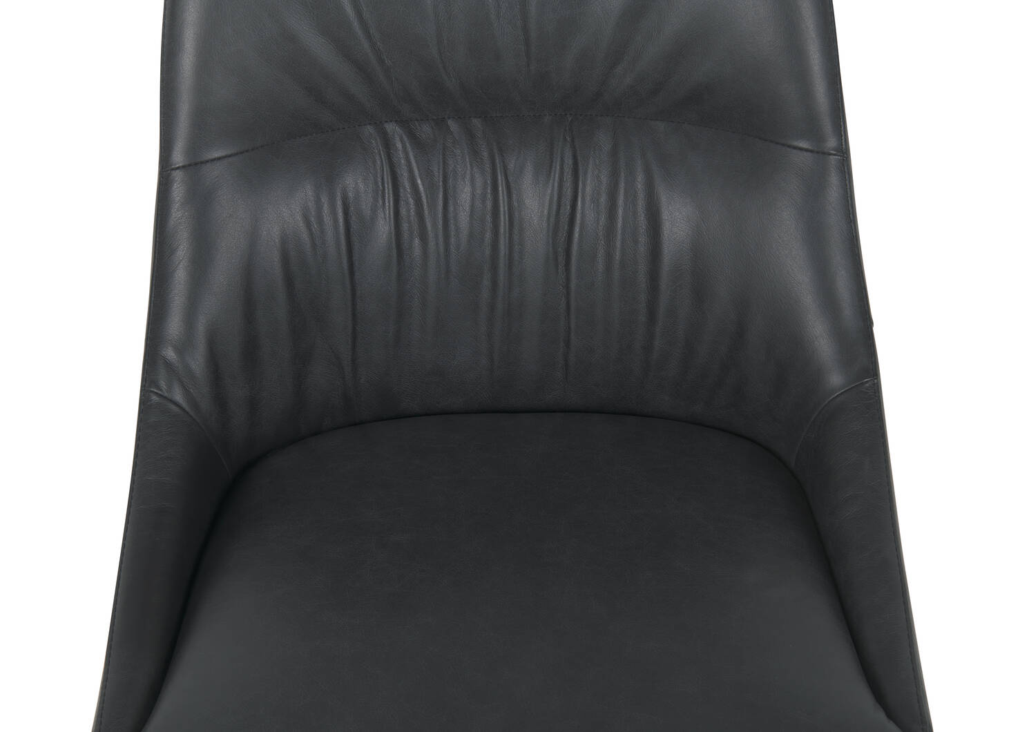 Tyse Leather Dining Chair -Madrid Coal