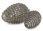 Eli Pinecone Ball Small Silver
