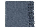 Colby Chenille Throw Sea Blue