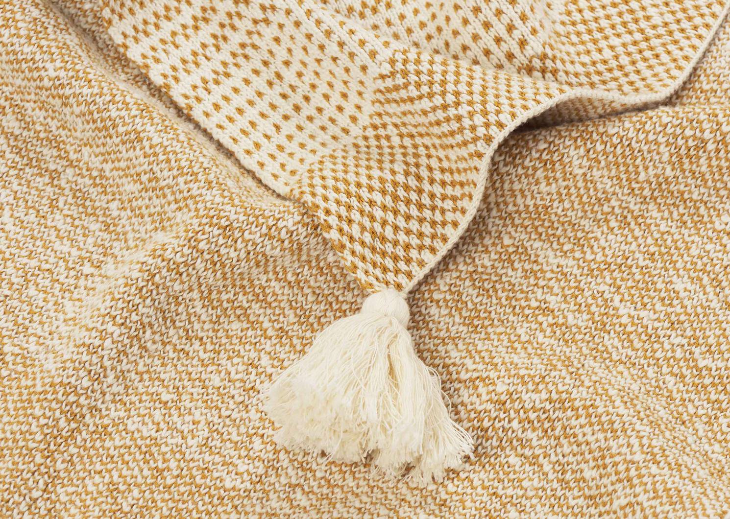 Lisbeth Throw Ivory/Goldfield