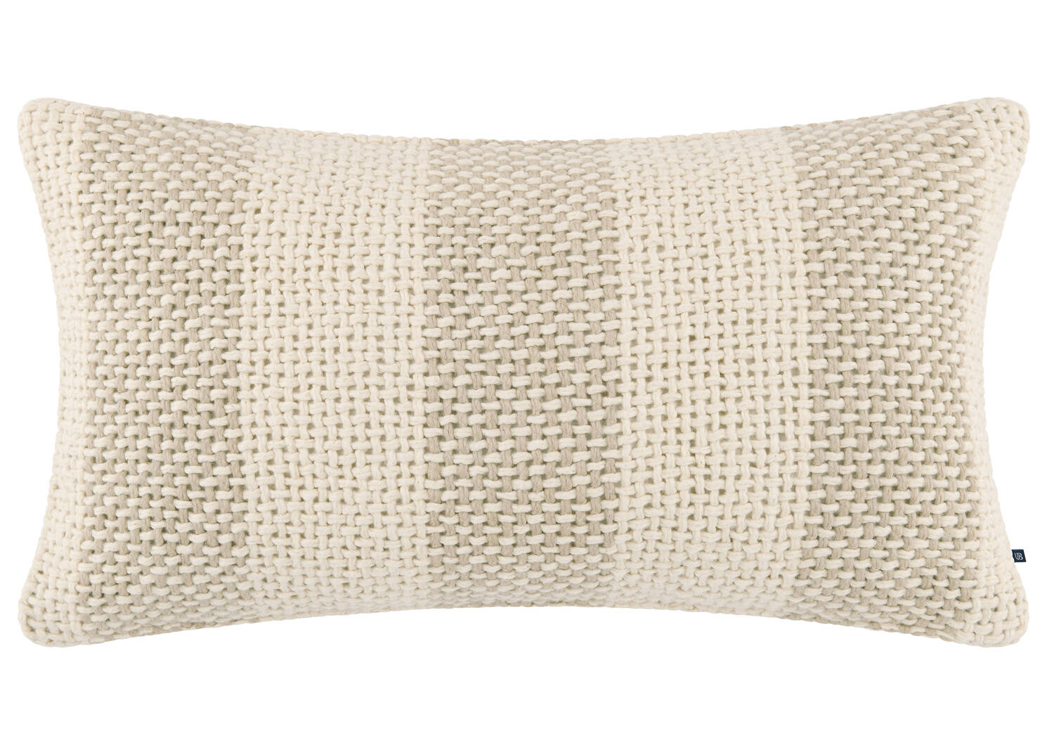 Masen Cotton Pillow 12x22 Sand/Ivory