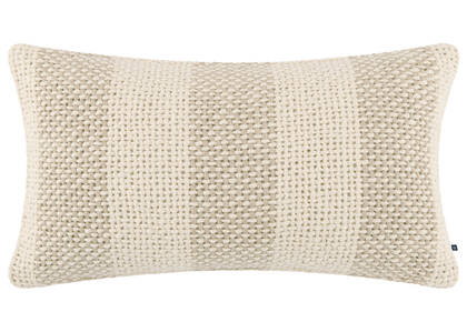 Coussin en coton Masen 12x22 sable/iv