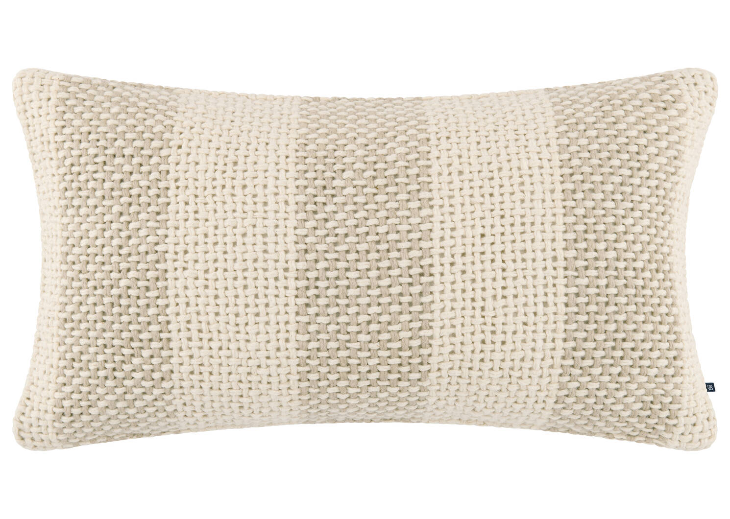 Coussin en coton Masen 12x22 sable/iv