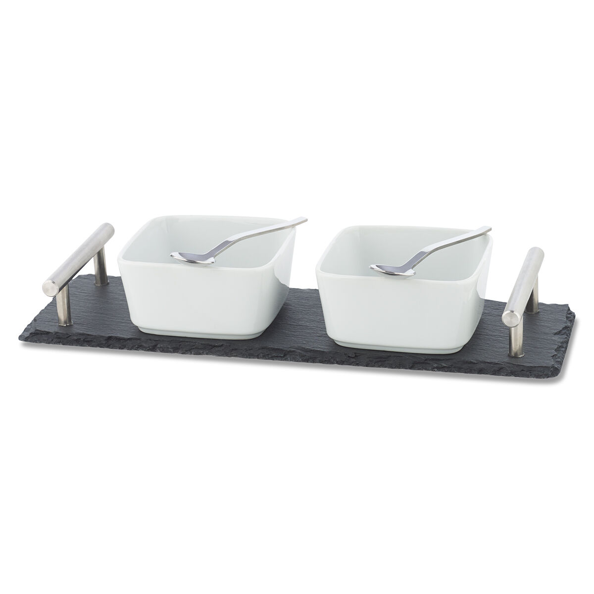 Boca 5pc Tapas Set w/ Sm Tray Nickel