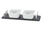 Boca 5pc Tapas Set w/ Sm Tray Nickel