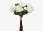 Bouquet de pivoines Liliane blanches