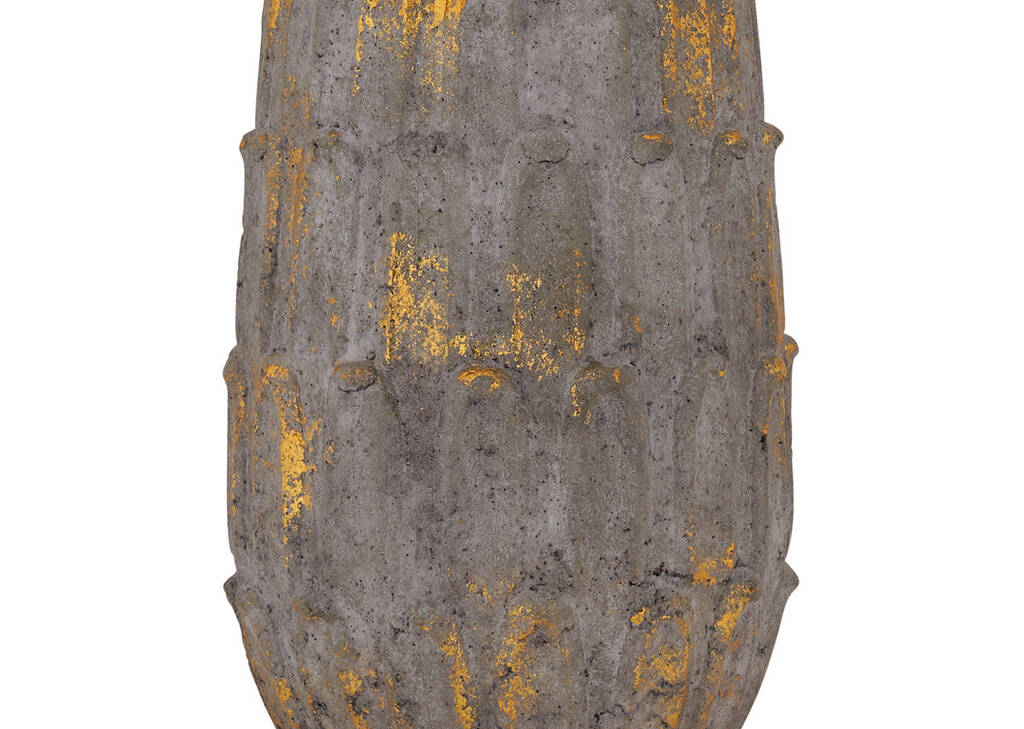 Nikky Vase Pebble/Brass