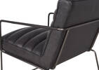 Fauteuil en cuir Damarco -Alta ardoise