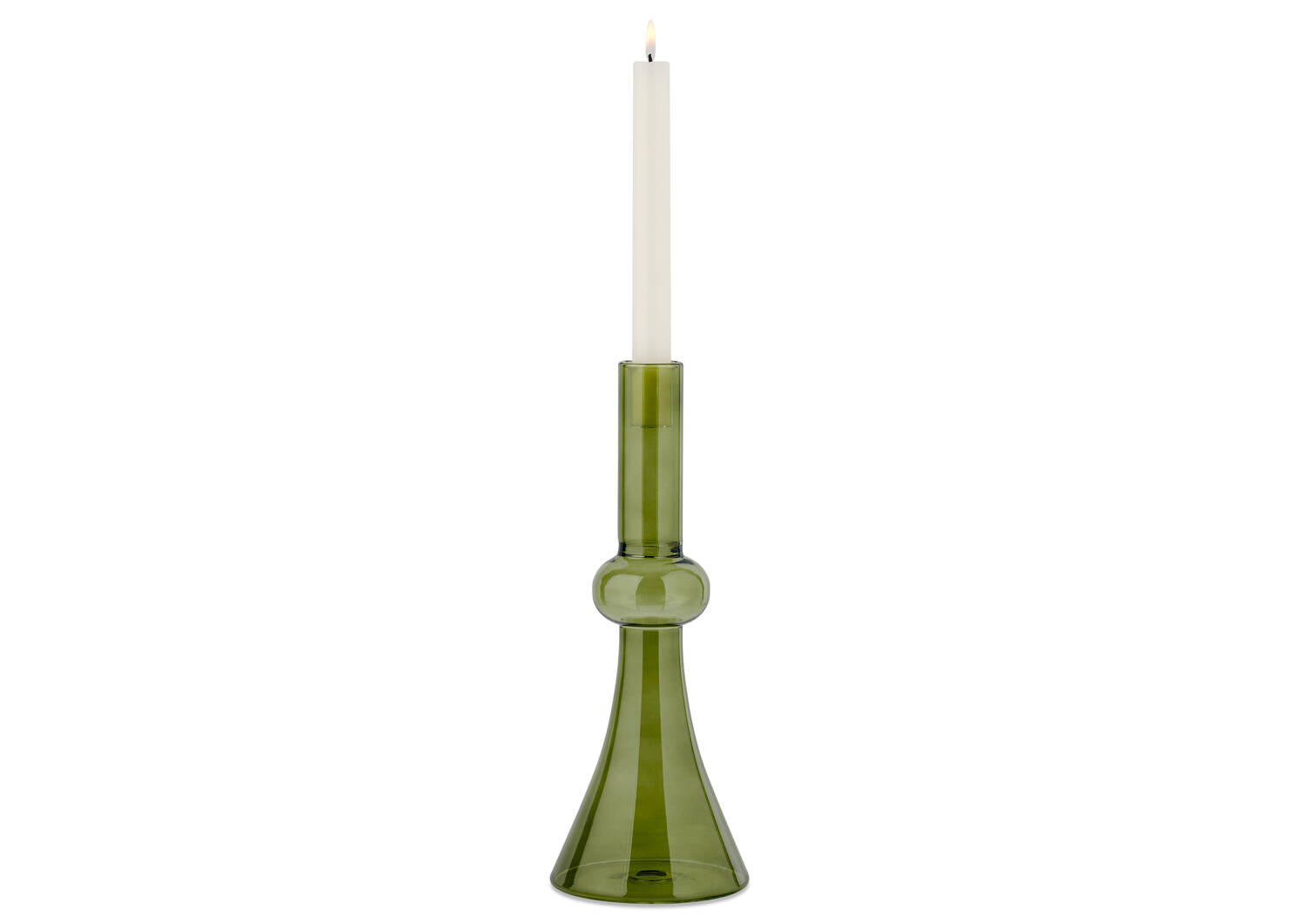 Renn Candle Holder Tall Green