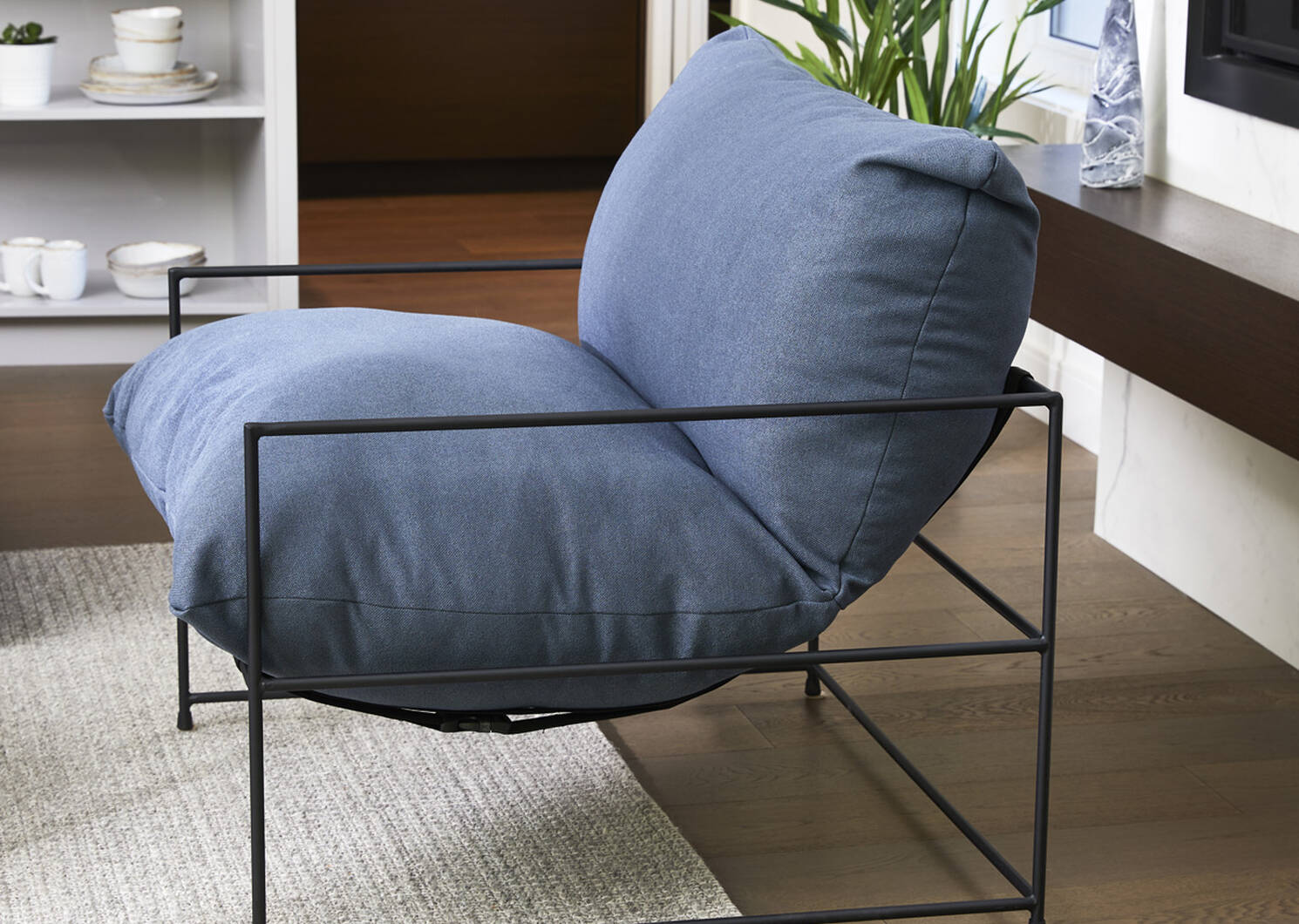 Fauteuil Mondo 38 po -Uno indigo